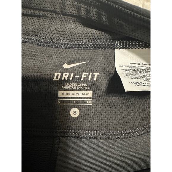 Nike Dri-Fit Gray Leggings Women's Size Small Zip Athleisure Active Workout Run - Picture 8 of 10